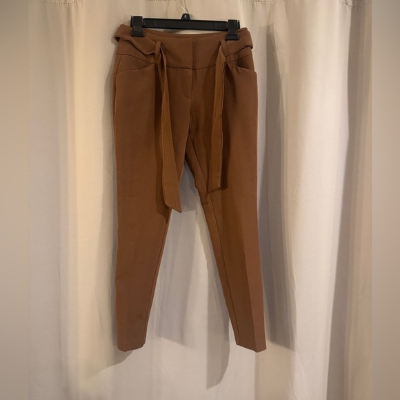 Flirtatious Pants - Flirtatious Brown Women's Tie-Waist Pants